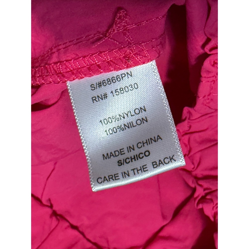 Love Tree Pants Women's Size Small Bright Pink Pull Tie Waist Cargo Pockets - Picture 8 of 13